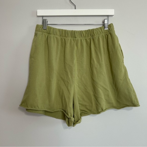 Aerie Olive Green Pocket Casual Lounge Pull On Shorts Women’s Size XL - Picture 1 of 6